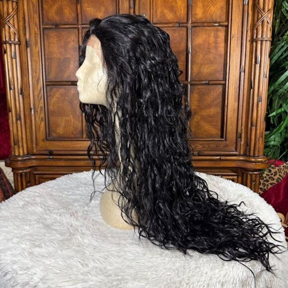 It's A Wig Broadway 30" Lace Front Wavy Color 1B Synthetic Wig - Picture 8 of 16